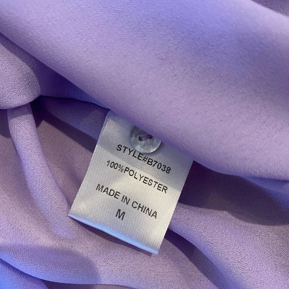 Lavender Ruffle Shirt - Picture 4 of 4